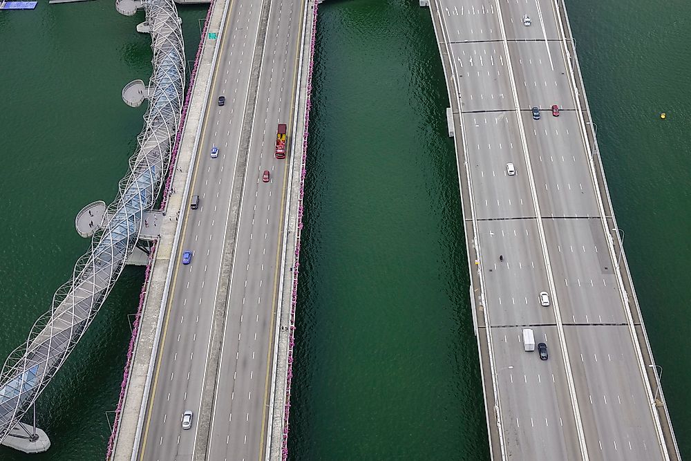 Highways and bridges in Singapore. Editorial credit: Phuong D. Nguyen / Shutterstock.com.
