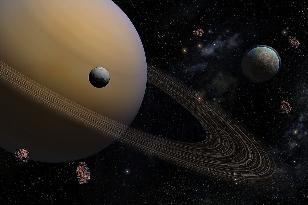 Titan, Saturn's largest moon.