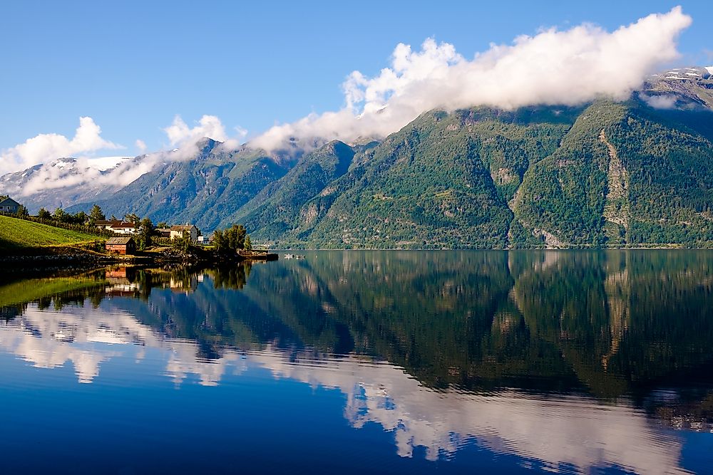 Hardangerfjord, Norway's second-largest fjord. 