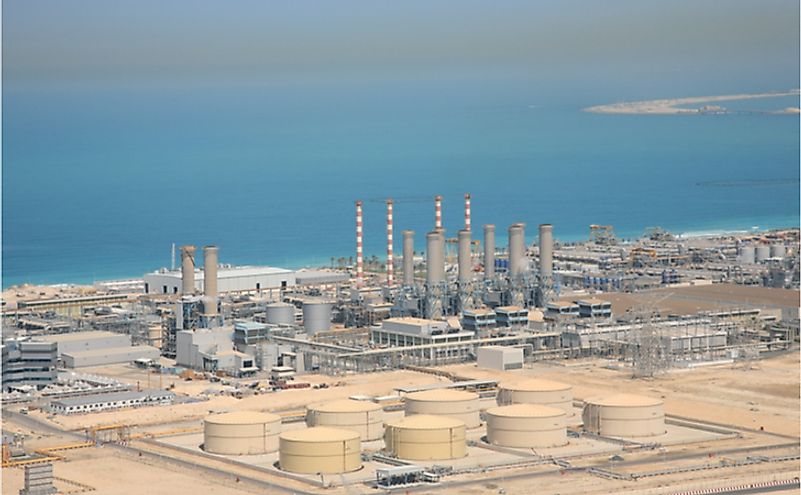 Water desalination plant in Dubai.