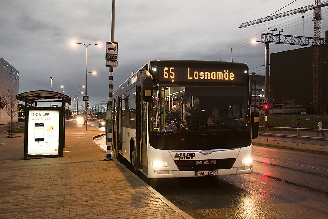 Transportation makes up a significant portion of the Estonian economy. Editorial credit: Maksimilian / Shutterstock.com.