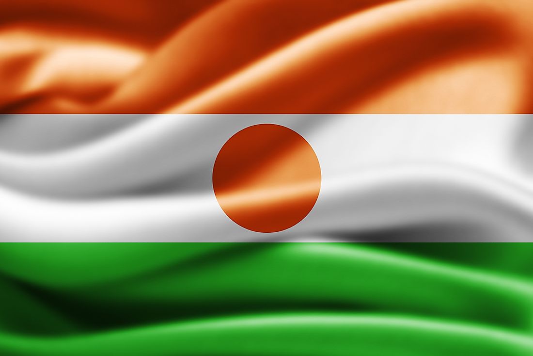 The flag of Niger. 