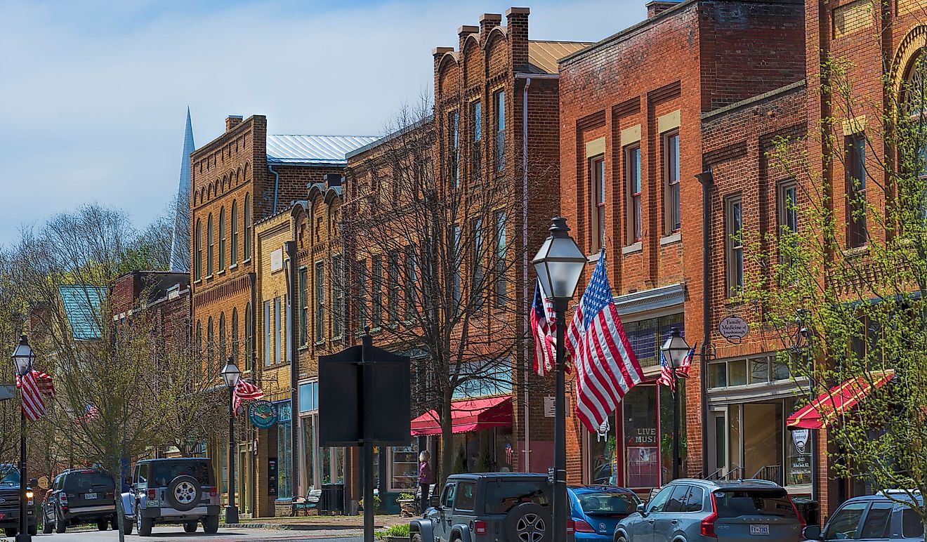 Jonesborough, Tennessee, USA. Editorial credit: Dee Browning / Shutterstock.com