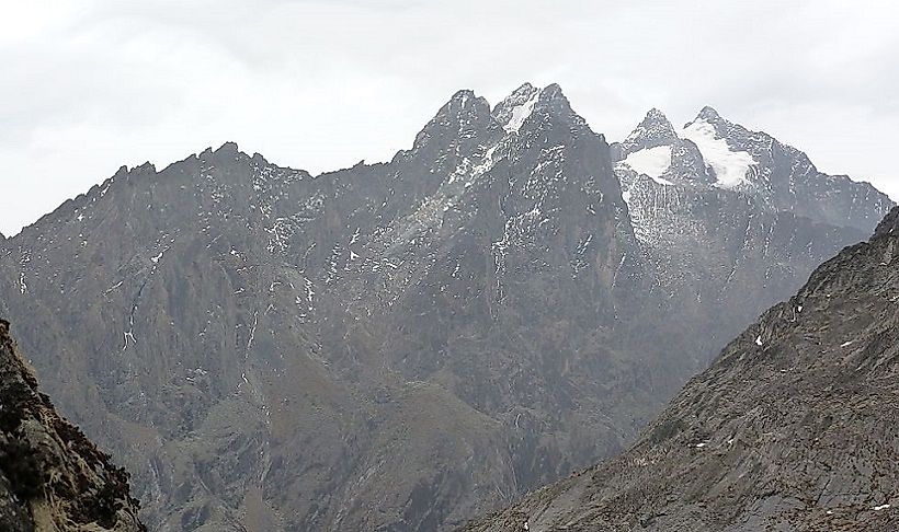 The major peaks of Mount Stanley.