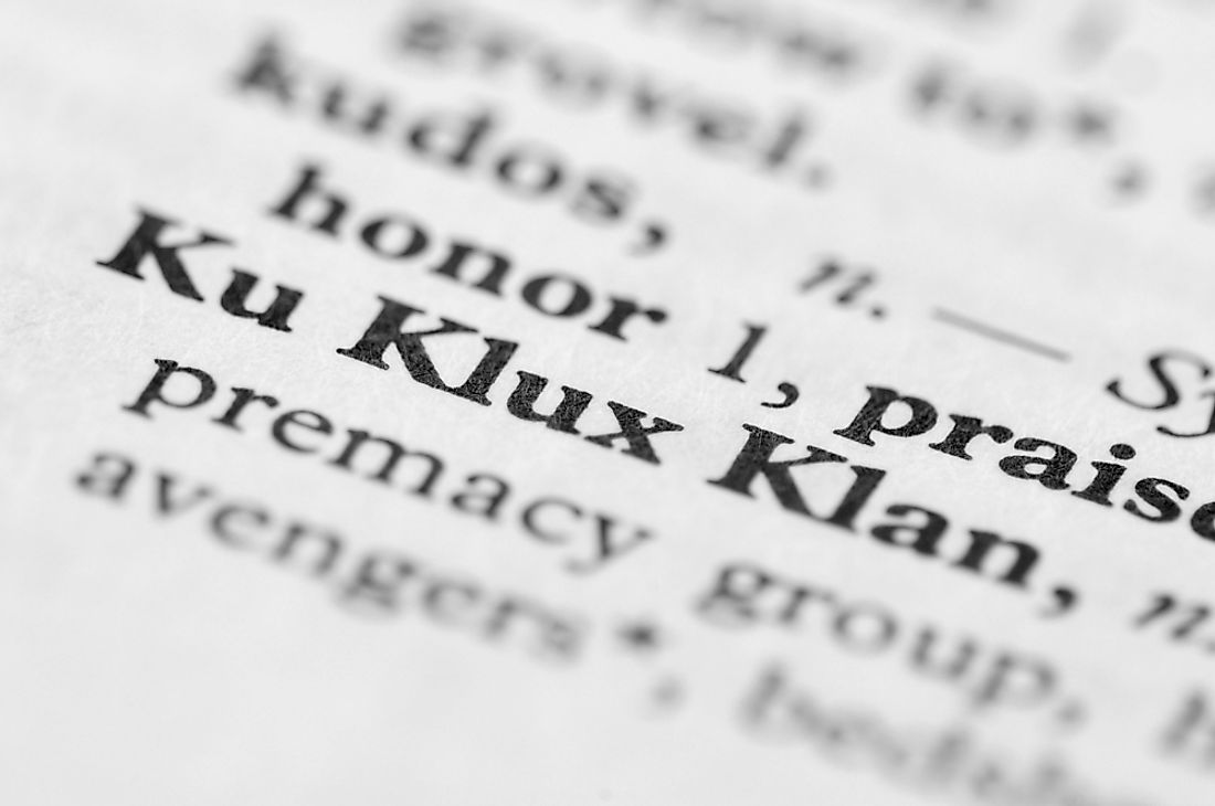 The Klu Klux Klan were a hate group originating in the United States. 