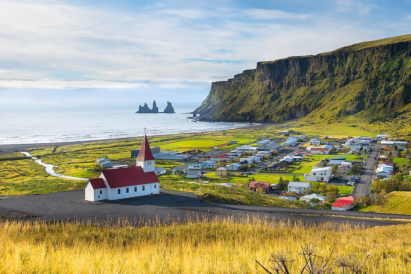 Vik village in Iceland.