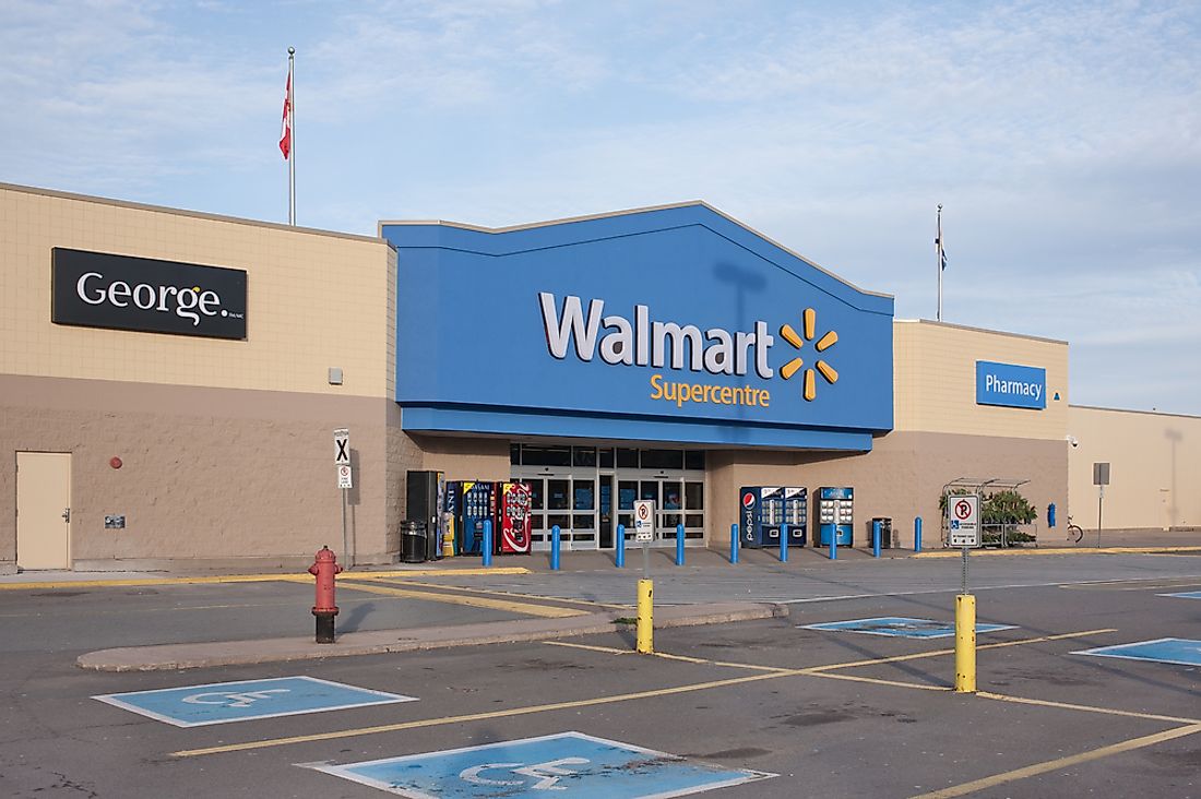Walmart has stores under 59 names in 28 countries.  Editorial credit: kevin brine / Shutterstock.com