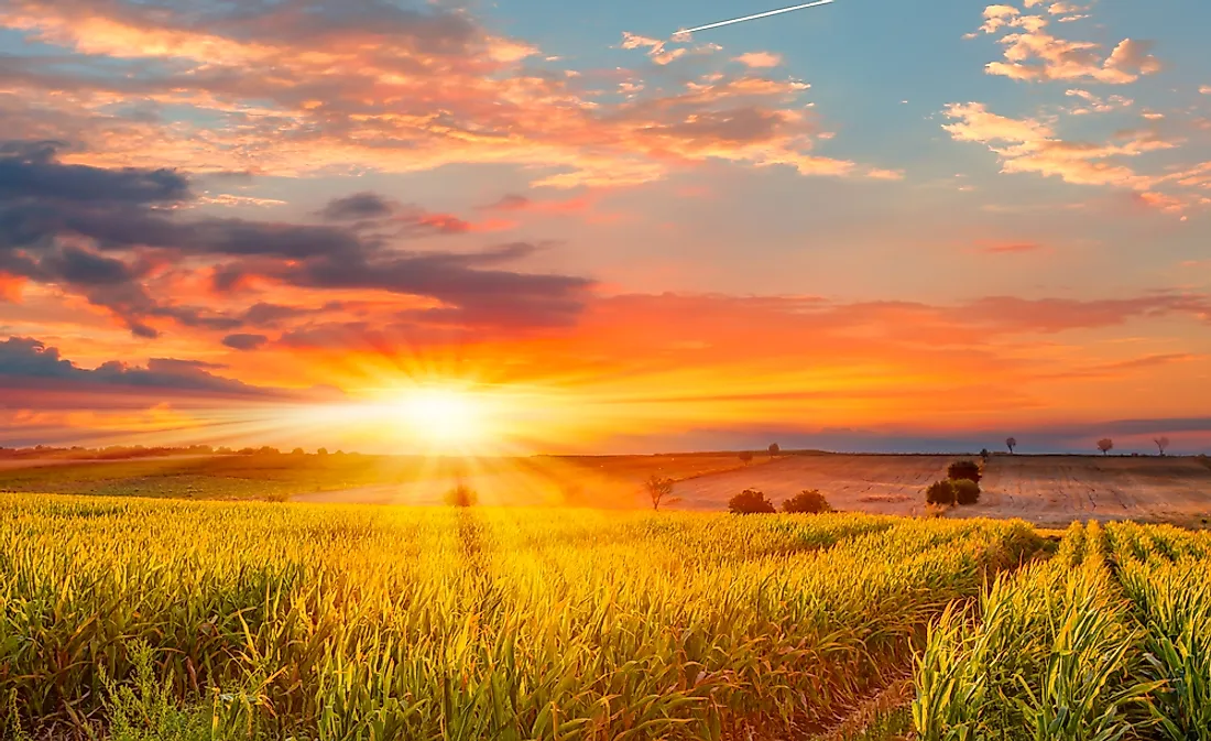 Much of the American Midwest has a humid continental climate. 