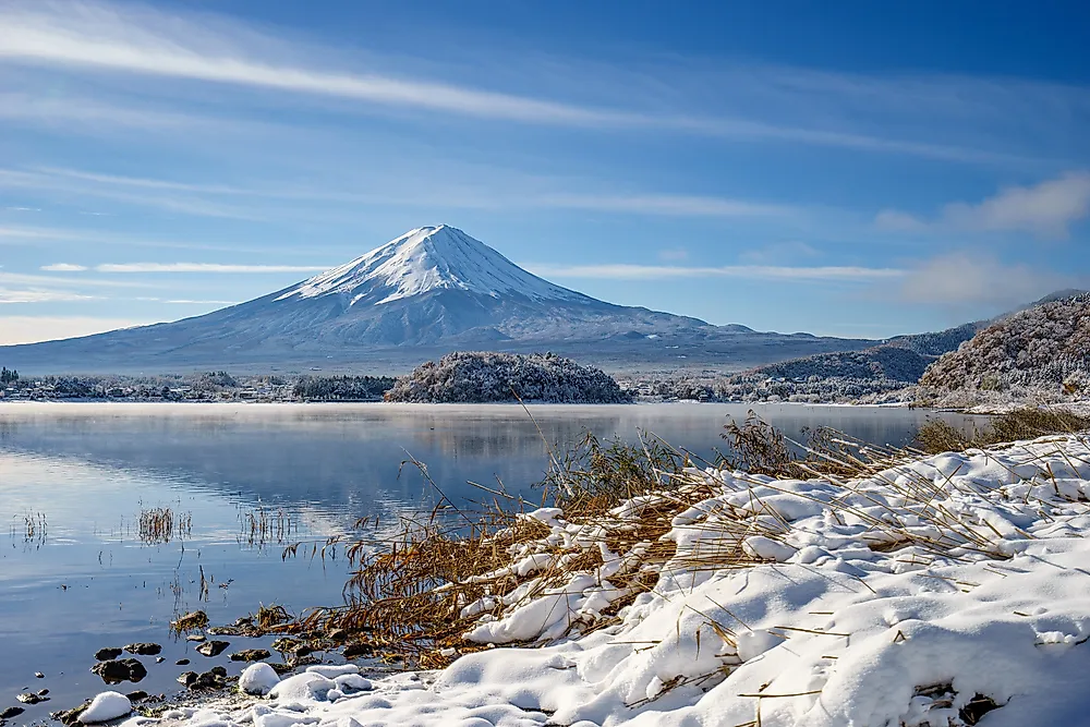 Mt. Fuji is one of Japan's holy mountains. 