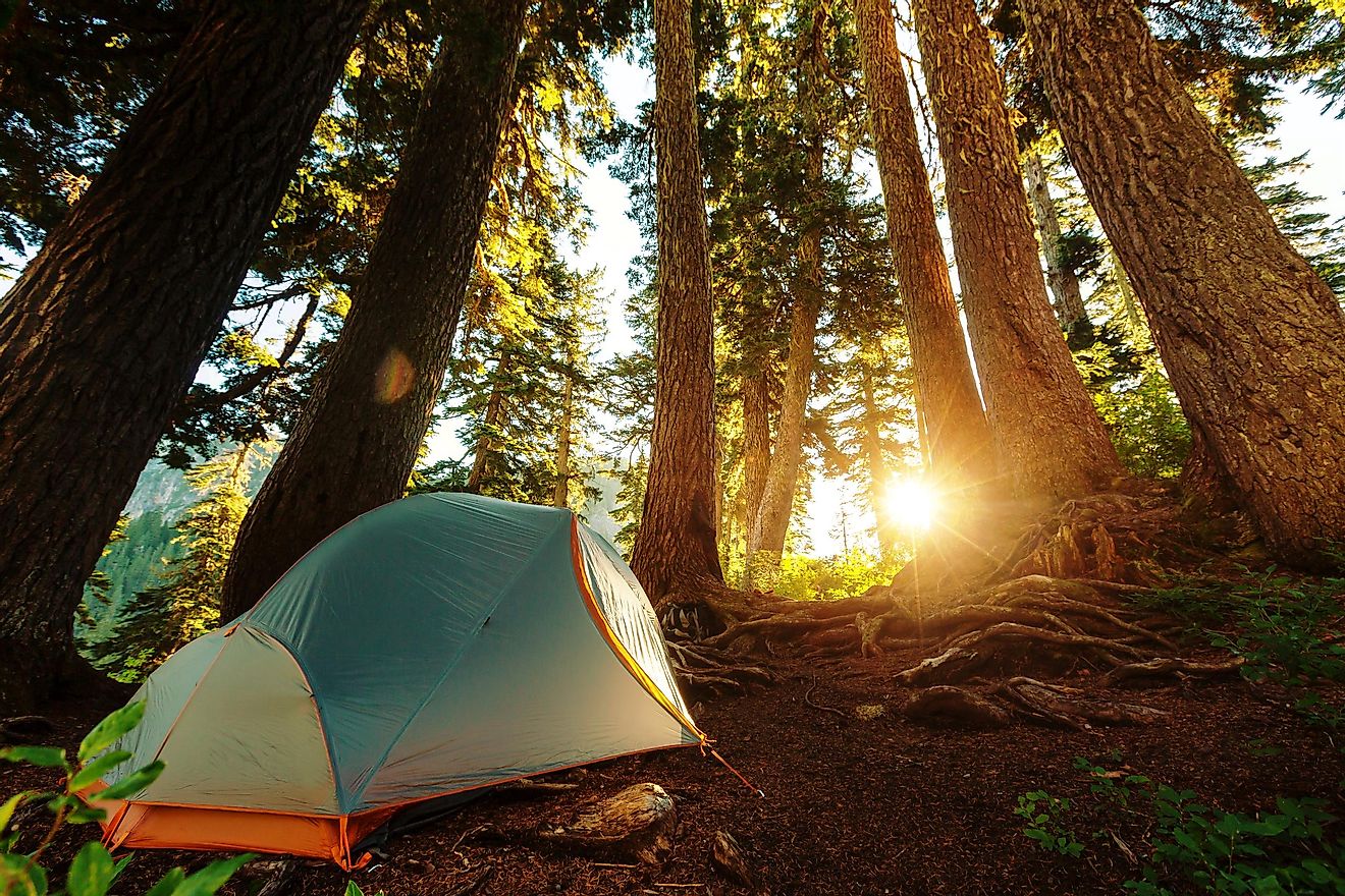America offers plenty of beautiful camping spots for outdoor activity lovers.