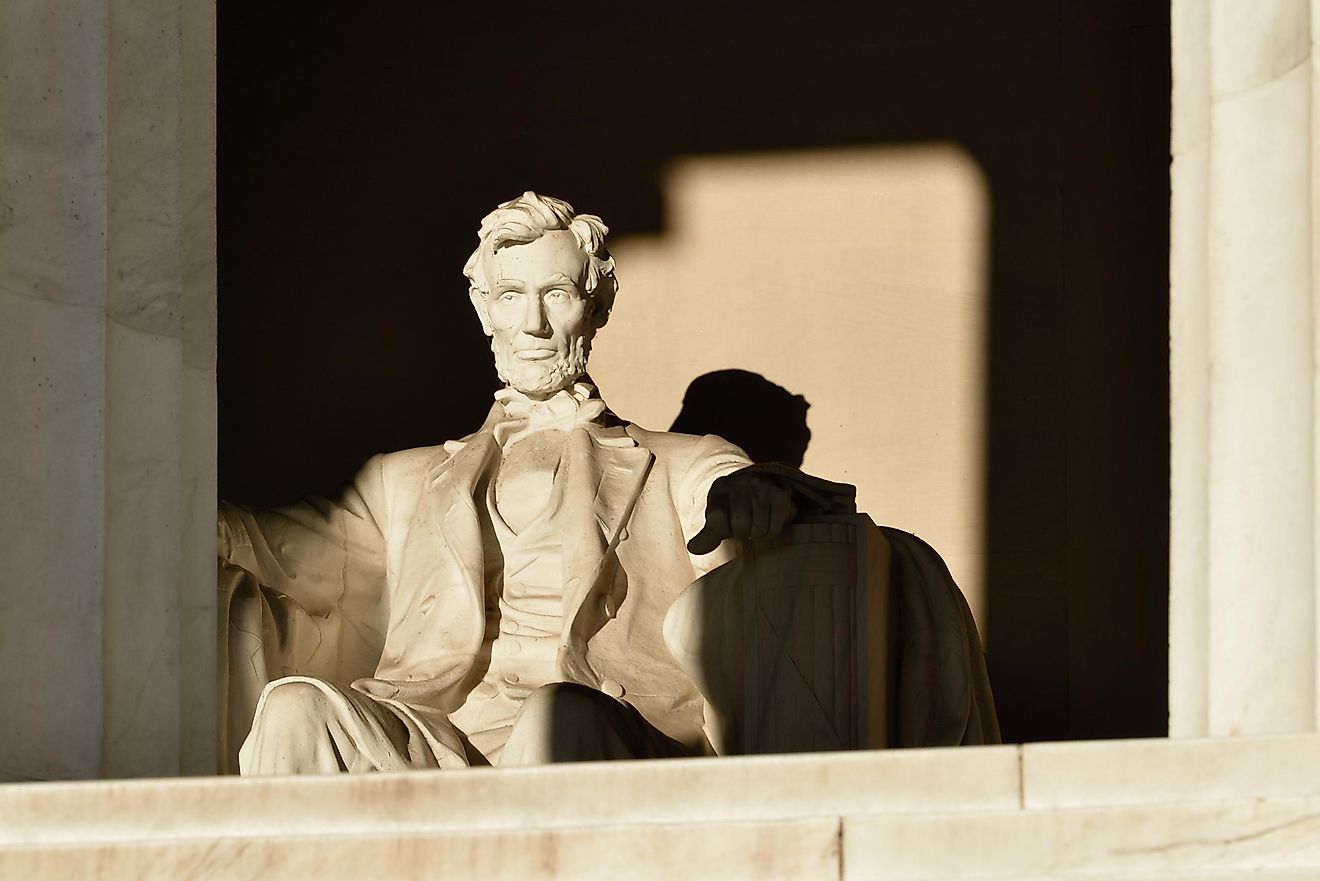 Abraham Lincoln Statue detail at Lincoln Memorial - Washington DC, United States. Image credit: Orhan Cam/Shutterstock.com