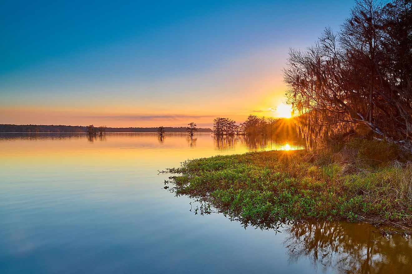 Sunset at Lake Talquin State Park near Tallahassee, Florida