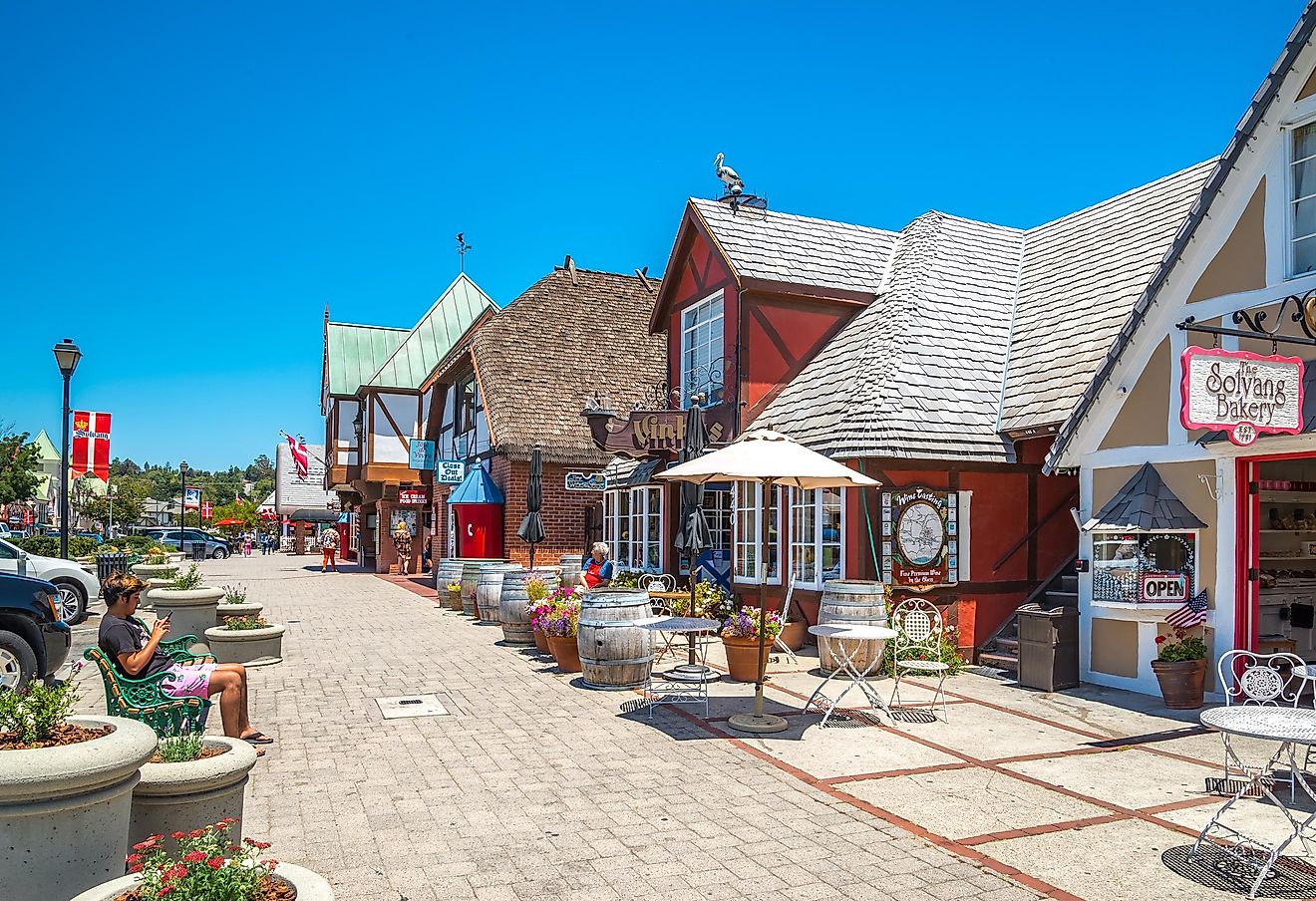 Danish style houses, Solvang village in Santa Barbara County, California, via NaughtyNut / Shutterstock.com