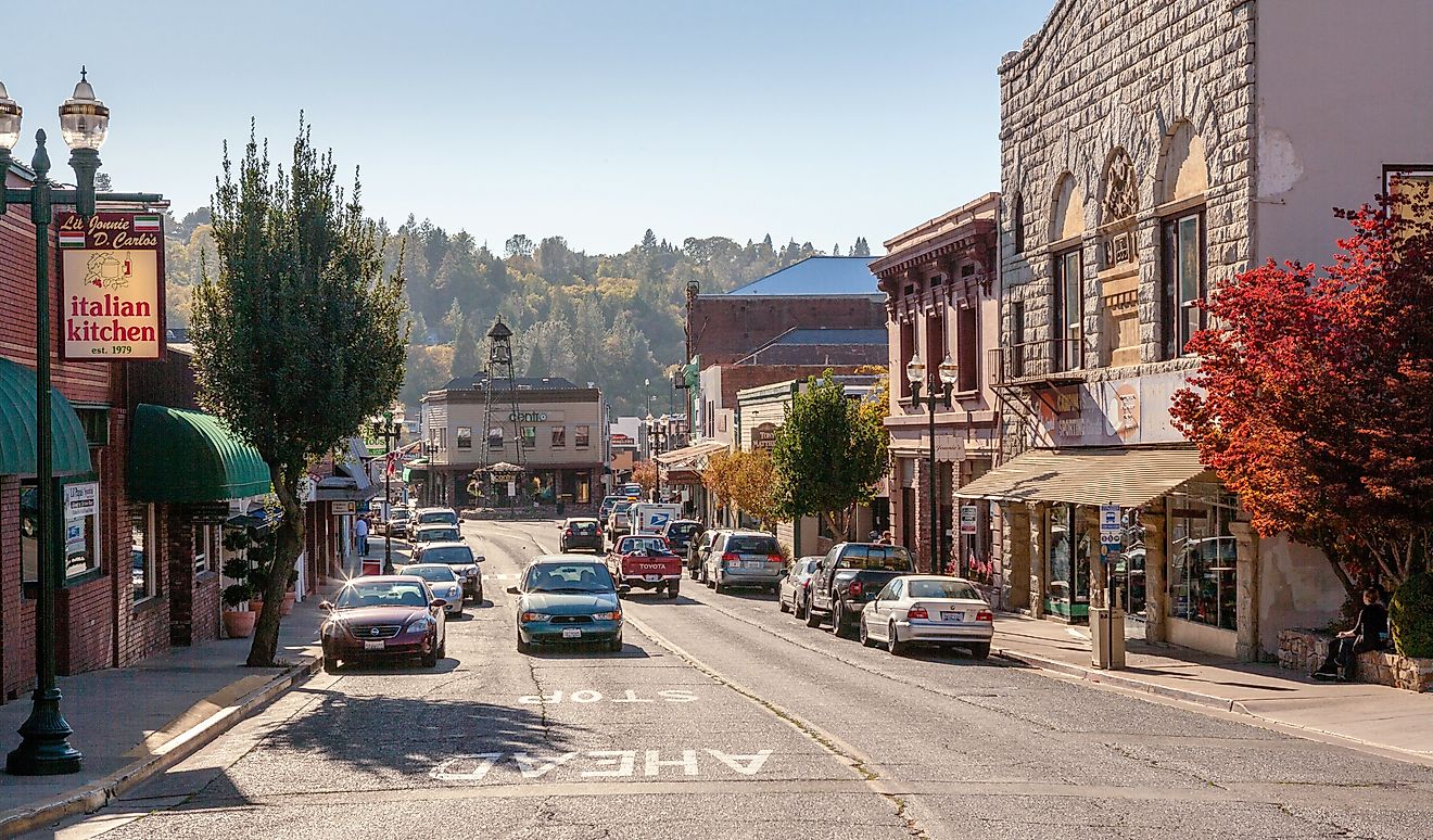 Mainstreet in Historic town of Placerville, California, via Laurens Hoddenbagh / Shutterstock.com