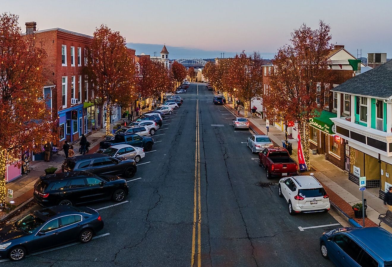 Aerial view of Havre de Grace, Maryland in autumn. Image credit Wirestock Creators via Shutterstock.