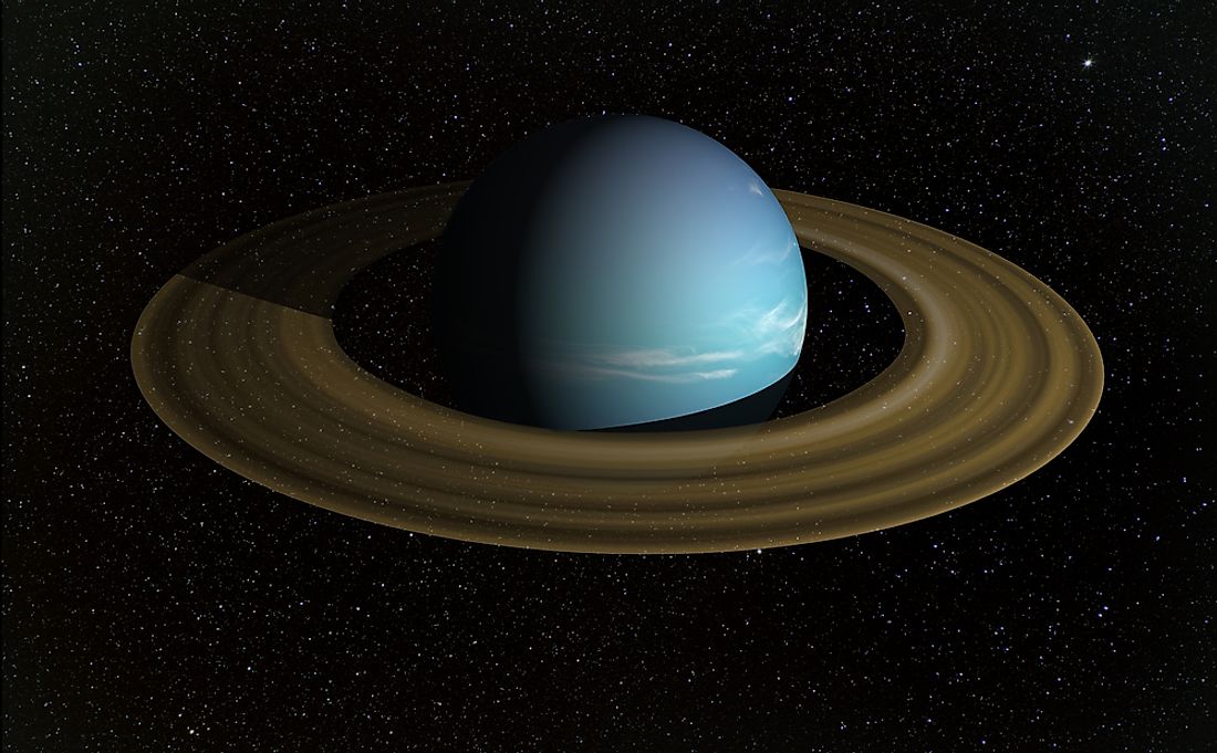 The rings of Uranus. 