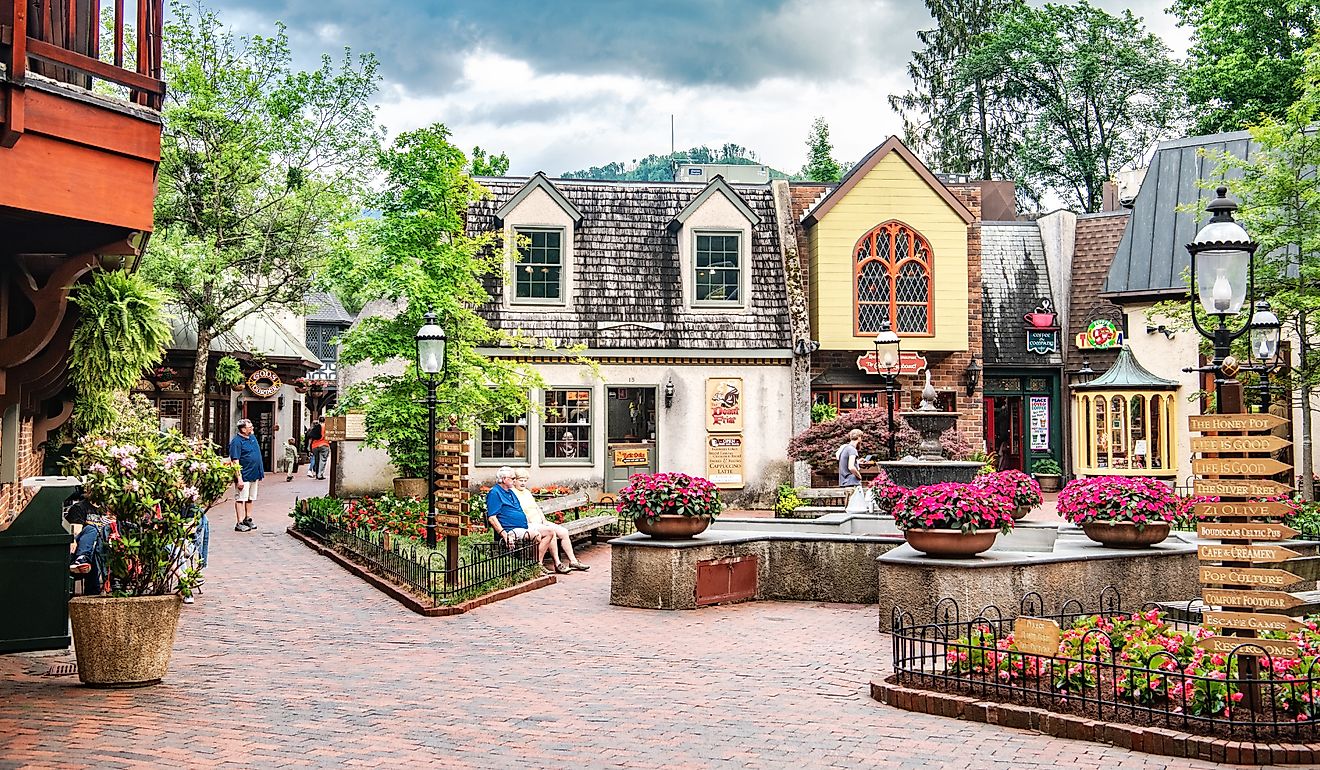 Downtown Gatlinburg, Tennessee. Image credit Kosoff via Shutterstock