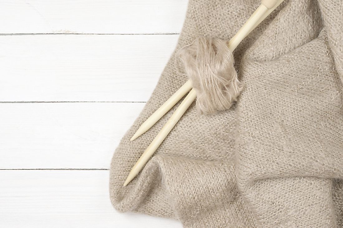 Fine Mohair is normally used to make dolls, winter hats and scarves, and sweaters.