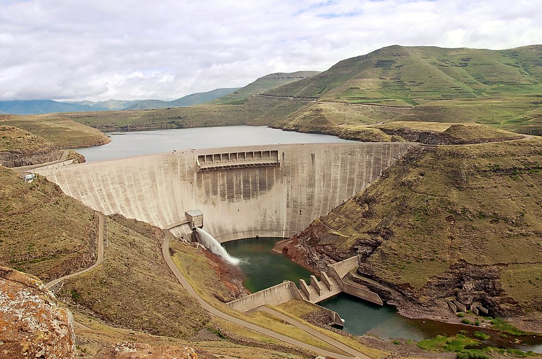 The Katse Dam in Lesotho. 