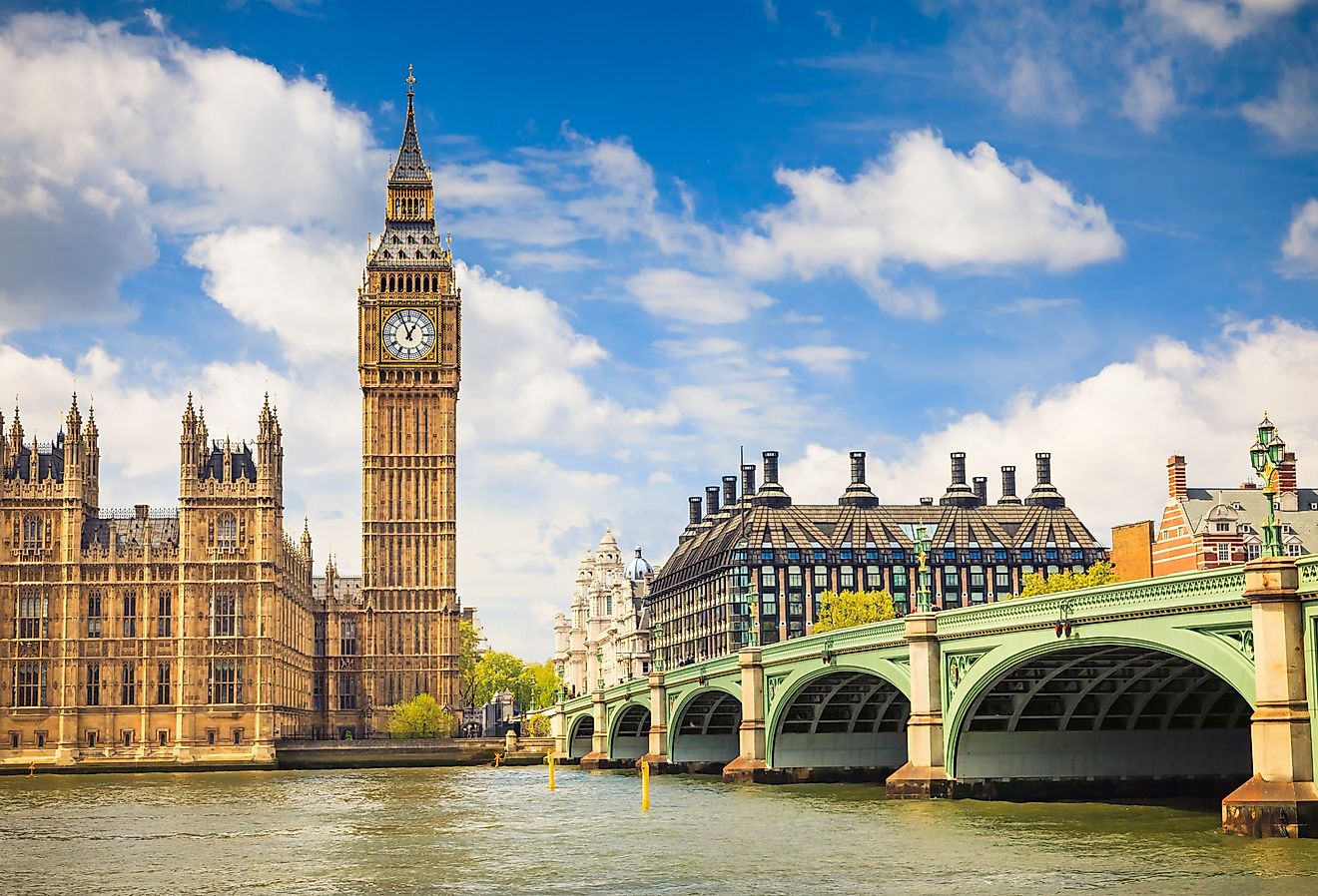 Big Ben and Houses of Parliament, London.