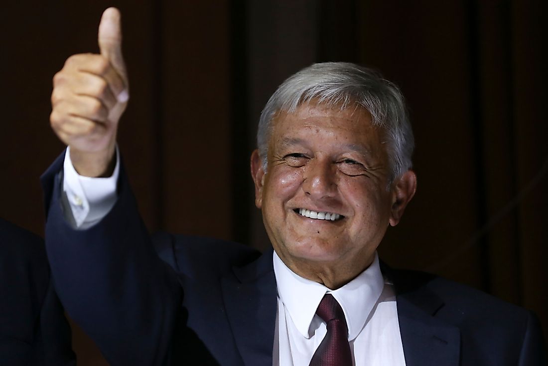 Andrés Manuel López Obrador, the incumbent President of Mexico. Editorial credit: Octavio Hoyos / Shutterstock.com.