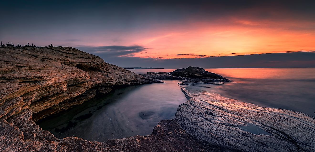 Sunrise on the Black Sea coast