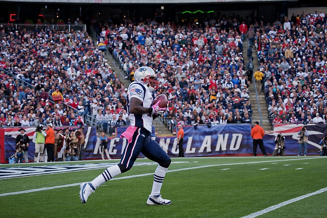 Gillette Stadium is the home of the New England Patriots. Editorial credit: Joseph Sohm / Shutterstock.com