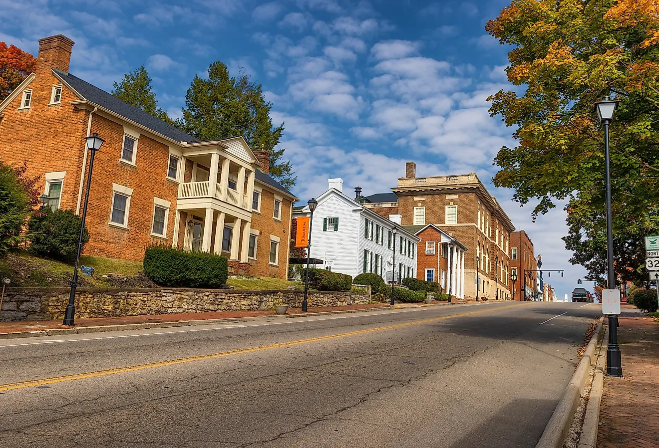 The historical district of Greeneville, Tennessee. Image credit Dee Browning via Shutterstock