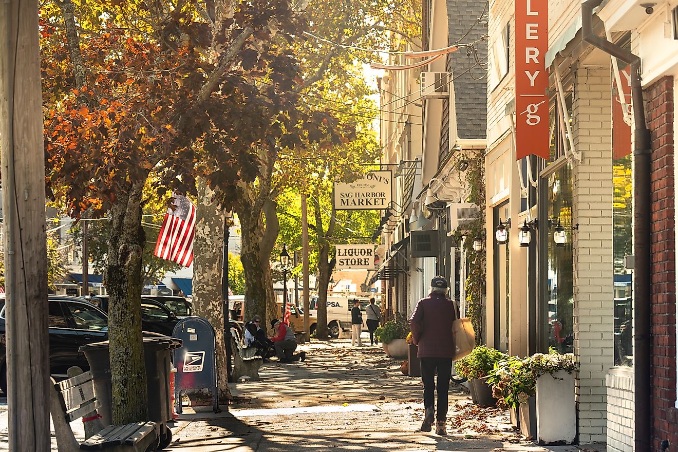 Sag Harbor in the Hamptons on Long Island, New York. (Credit: Cavan-Images via Shutterstock)