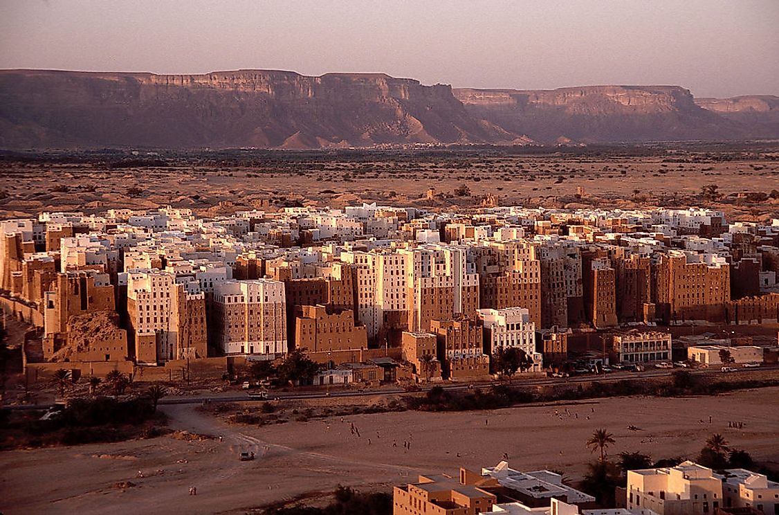 The high-rise architectures at Shibam, Wadi Hadhramaut, Yemen.