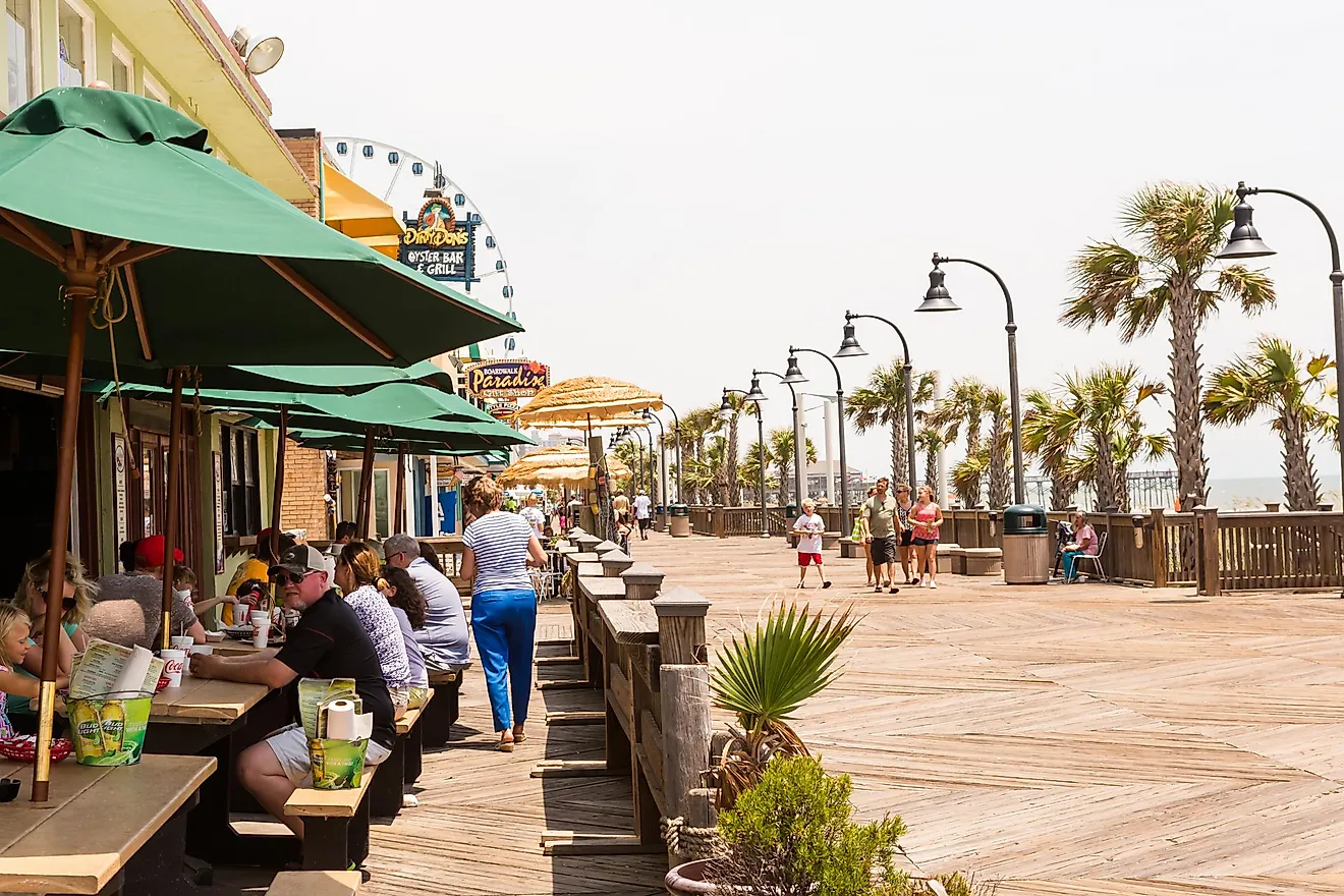 The Boardwalk and Promenade in Myrtle Beach, South Carolina. Image credit: Arina P. Habich / Shutterstock.com
