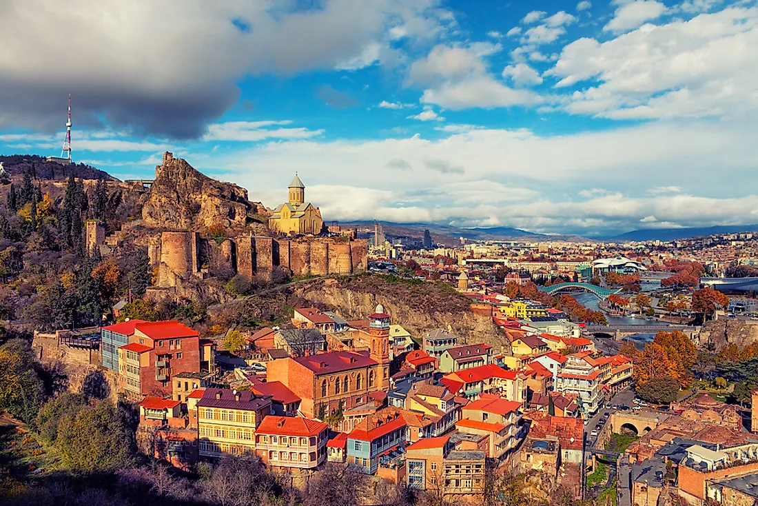 The old town of Tbilisi, Georgia's capital. 