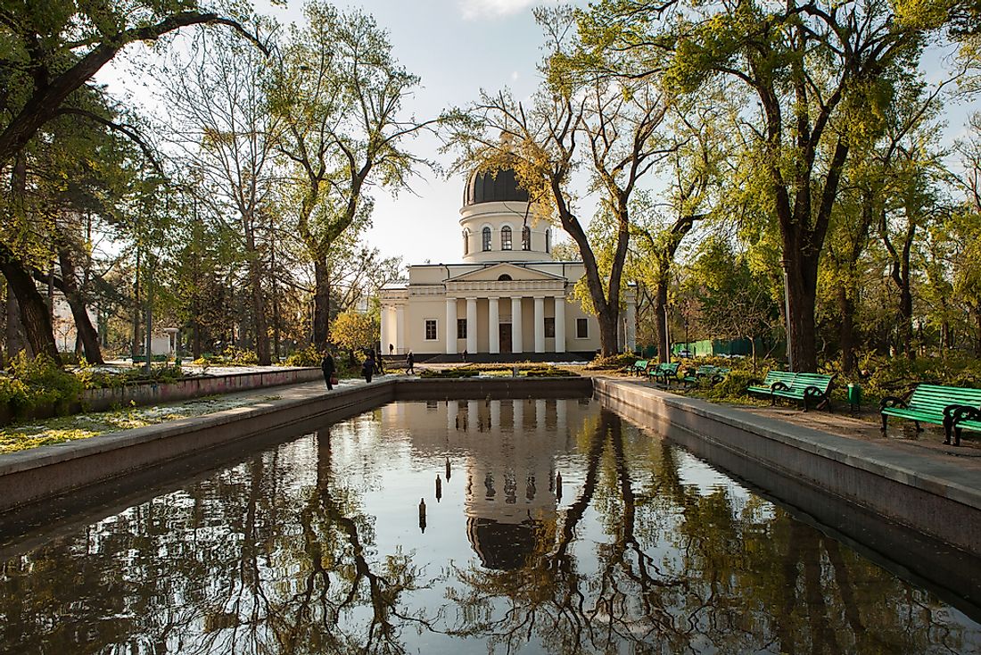 Cathedral Park in Chisinau, the capital of Moldova. Photo credit: romeovip_md / Shutterstock.com. 