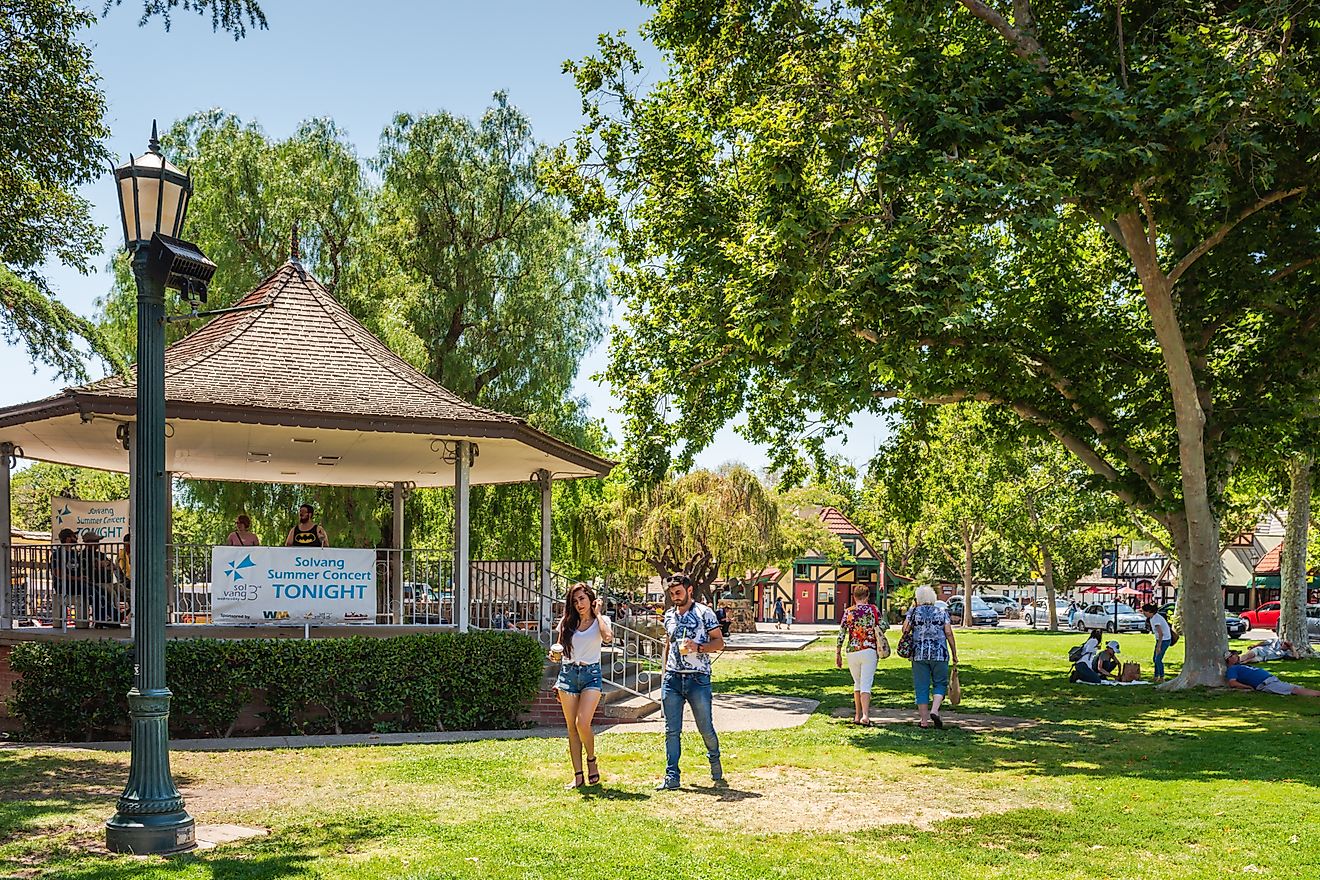 The beautiful Solvang Park in the heart of Solvang, California. Image credit: Sandra Foyt / Shutterstock.com