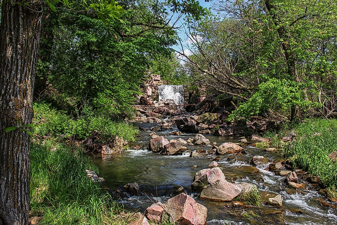 Pipestone Creek and the Winnewissa Falls are among the sites at the Pipestone National Monument. 
