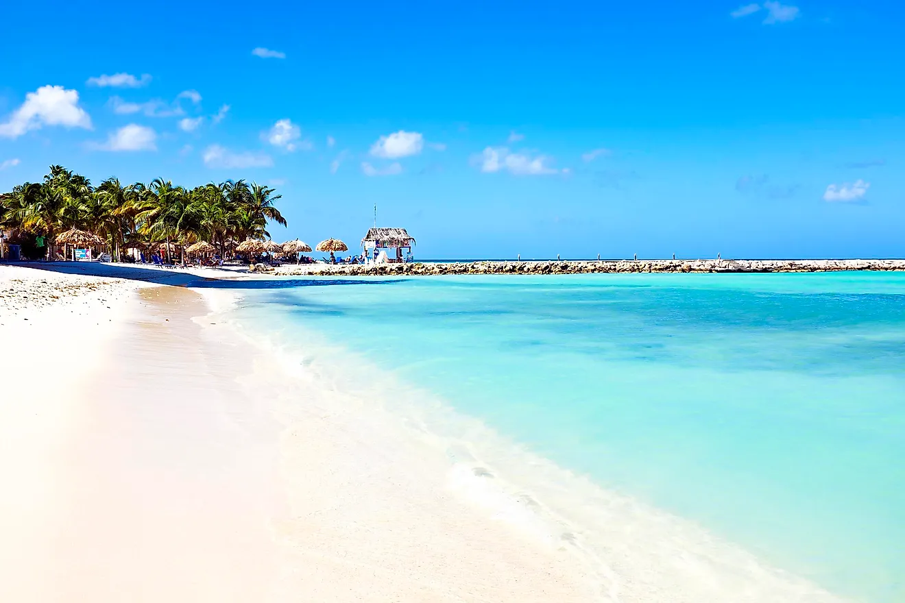 A beach in Aruba. 