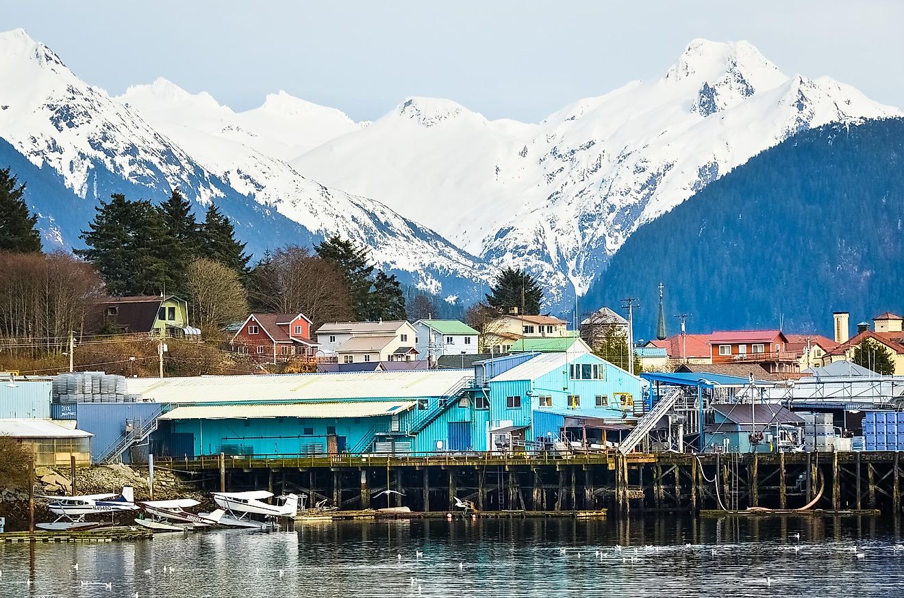 Sitka Alaska Harbor From The Water
