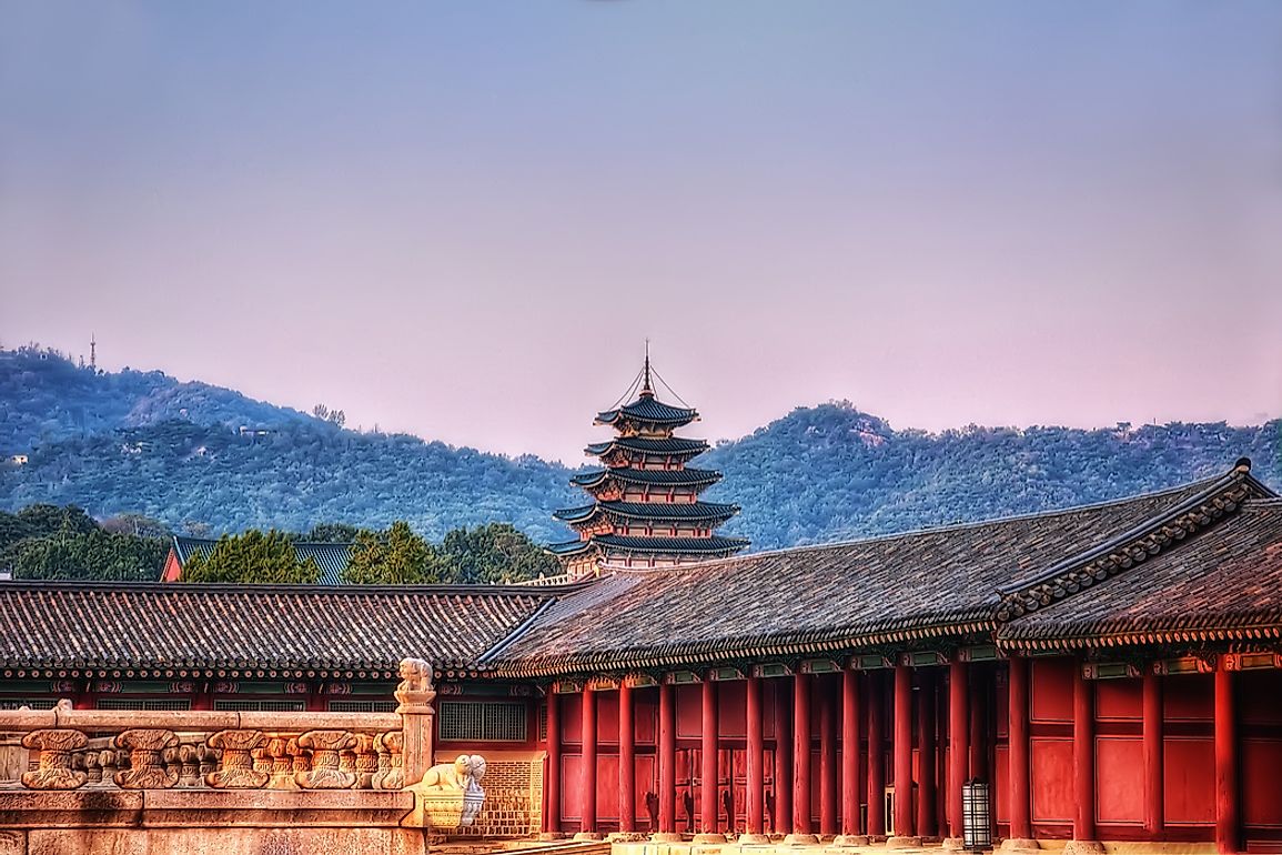 The Bongeunsa Temple in Seoul, South Korea. 