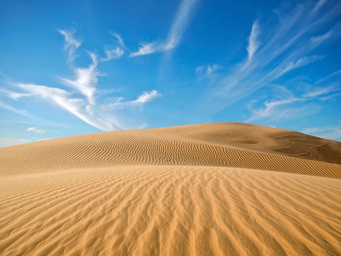 Getting water to the arid Sahara Desert continues to be a challenge to this day. 