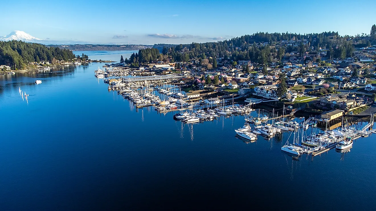 A picturesque day in Gig Harbor, Washington.