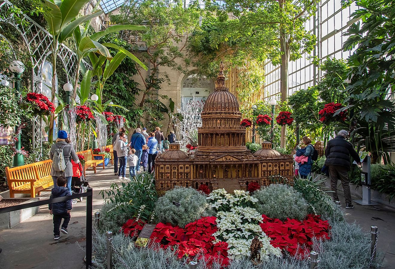 Holiday decor at the United States Botanic Garden Image credit TJ Brown via Shutterstock