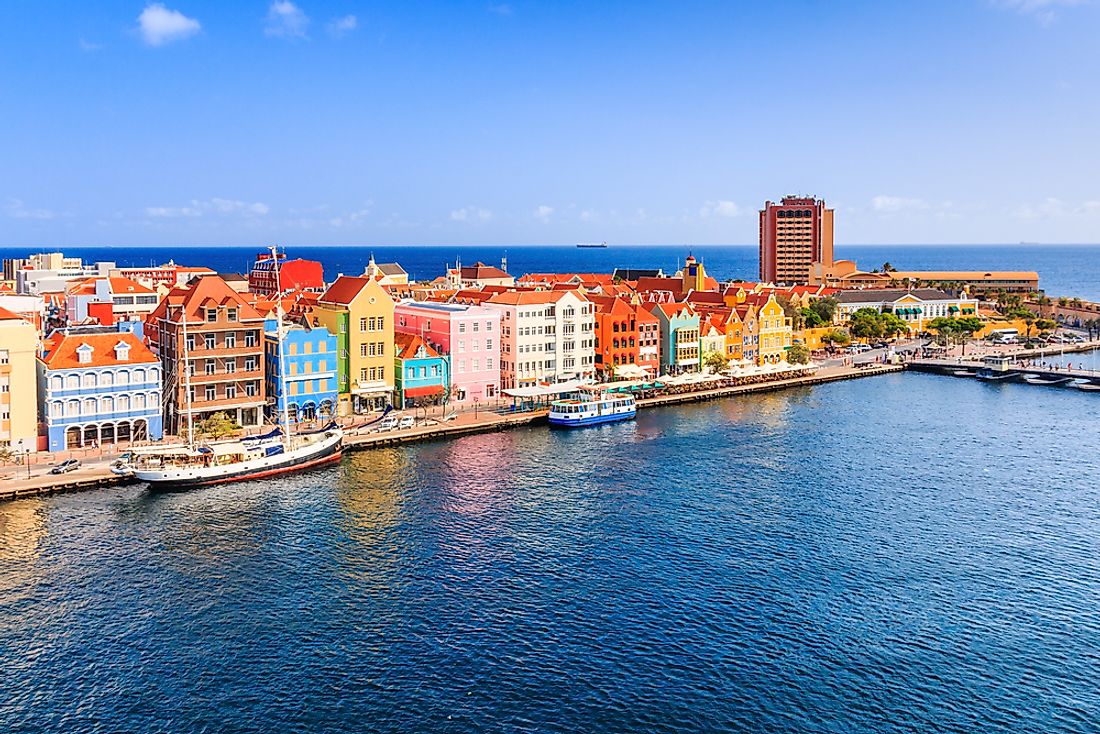 Downtown Willemstad, the capital of Curacao, is pictured here. 