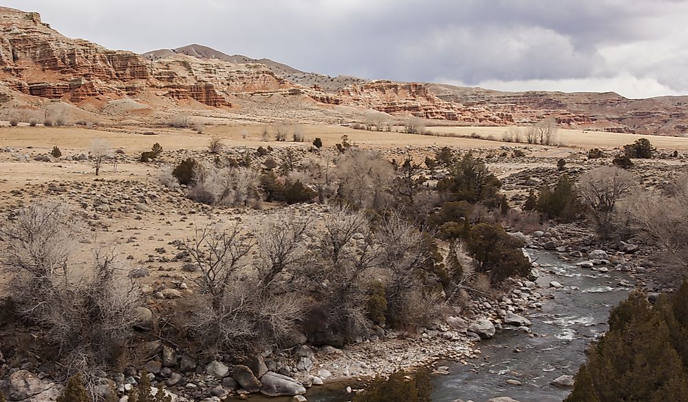 Dubois, Wyoming experiences a warmer climate than rest of the state due to its unique geographical location.