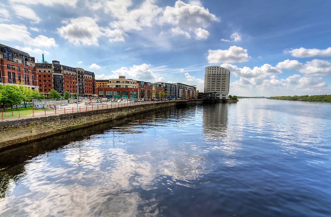 The River Shannon in Limerick, Ireland. 