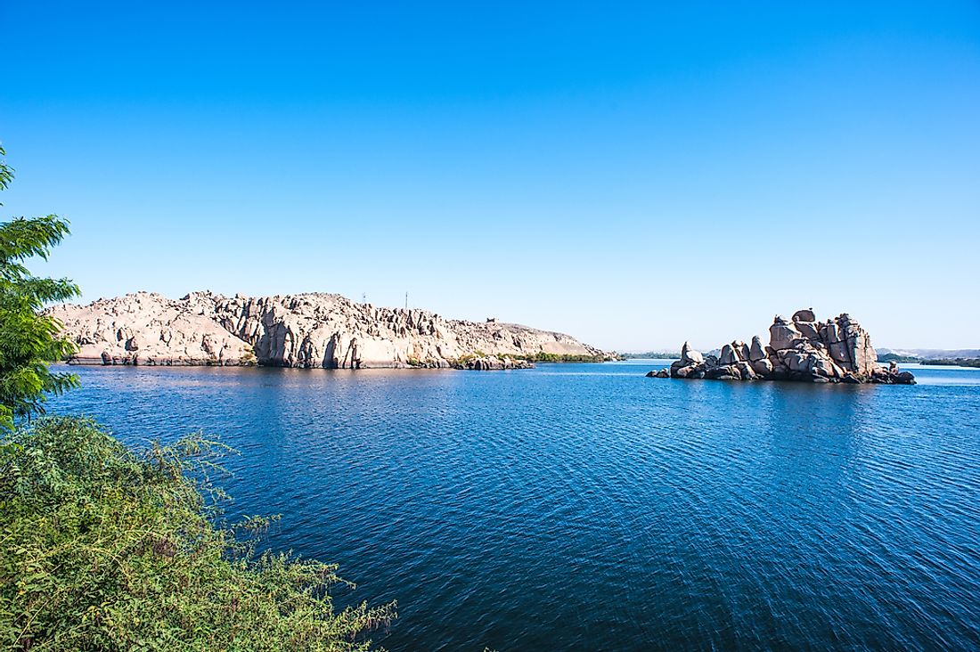 The UNESCO World Heritage Site, Lake Nasser. 