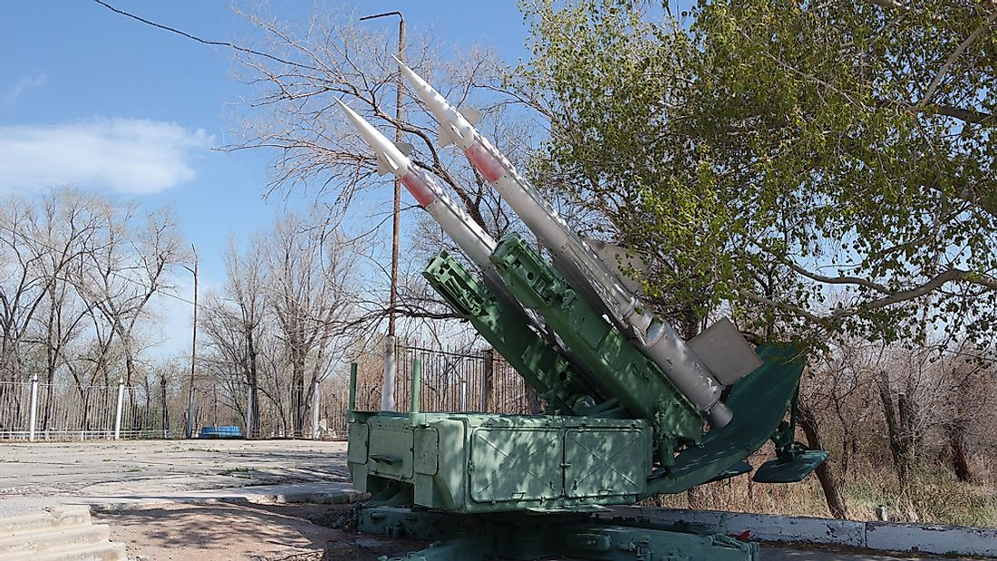 Museum at the former Soviet Union missile testing range in Kazakhstan.  Editorial credit: Sergey Kamshylin / Shutterstock.com