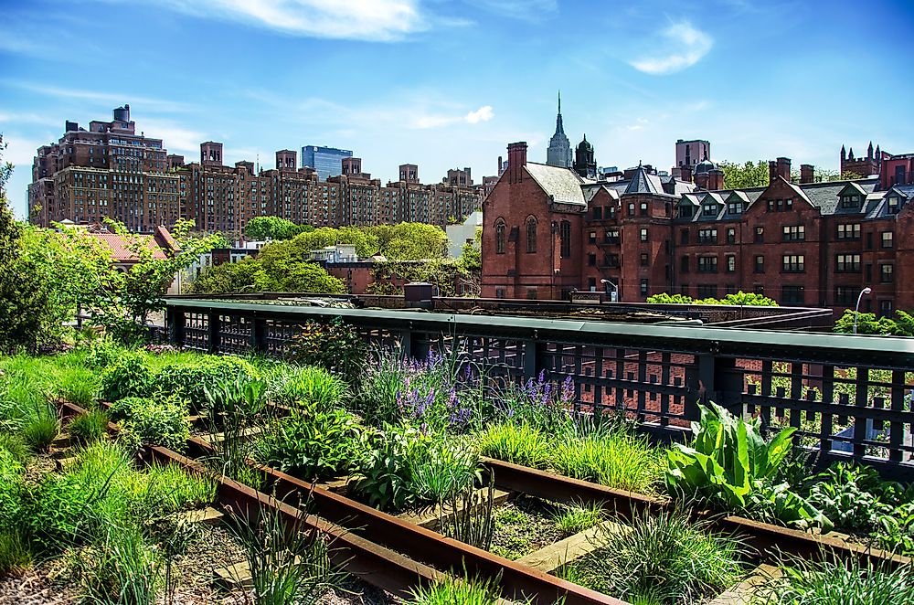 The High Line, one of New York's newest public parks. 