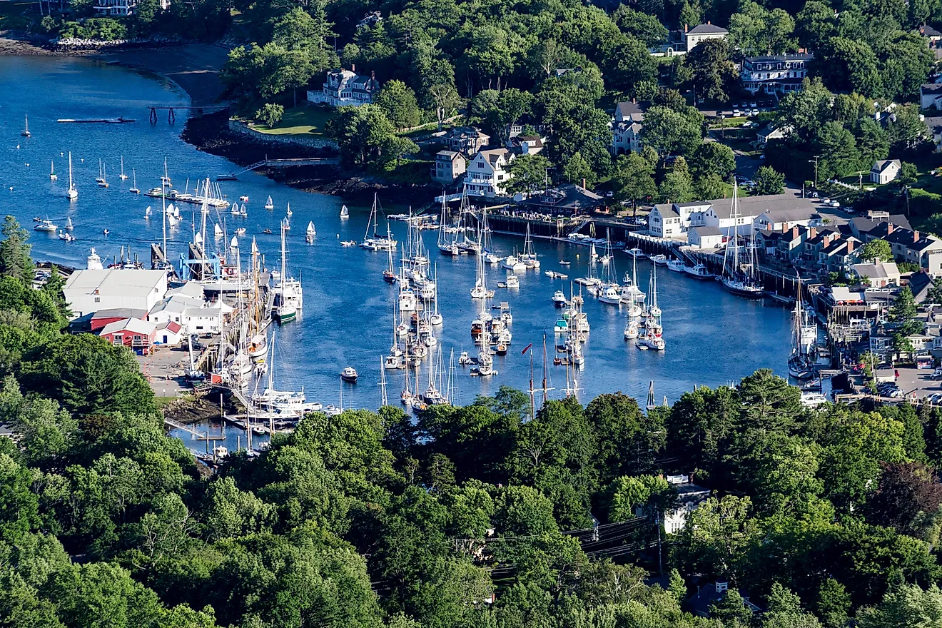 A harbor in Camden, Maine.