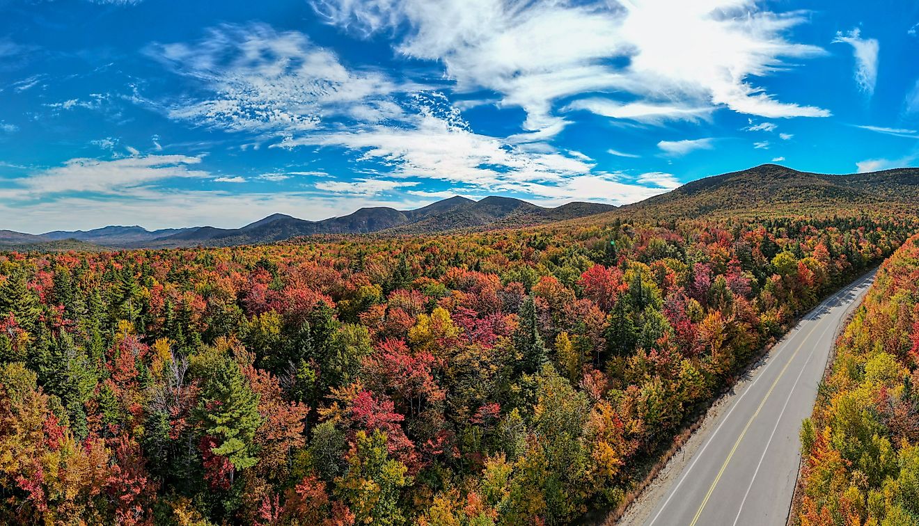 Autumn scenery along the Kancamagus Highway