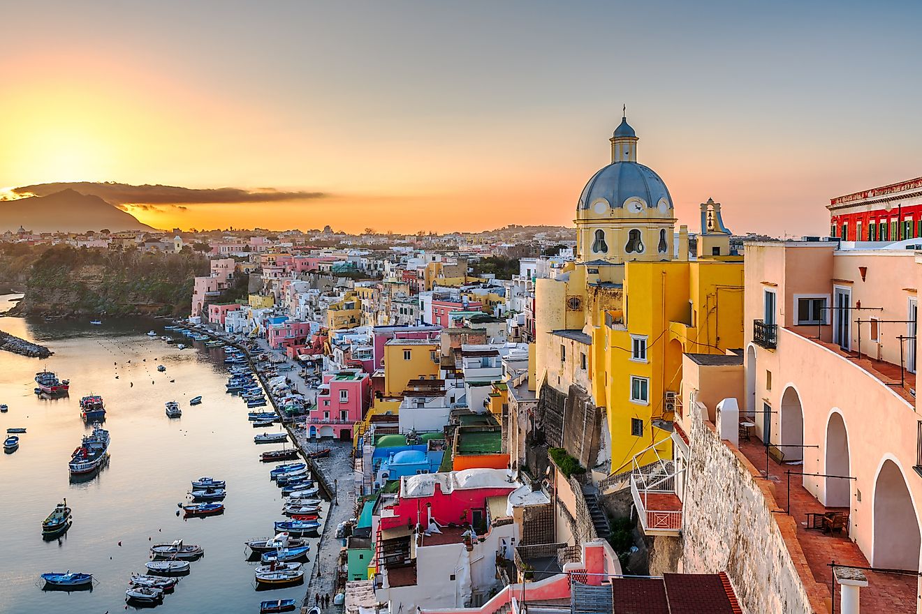 The breathtaking town of Procida, Italy.